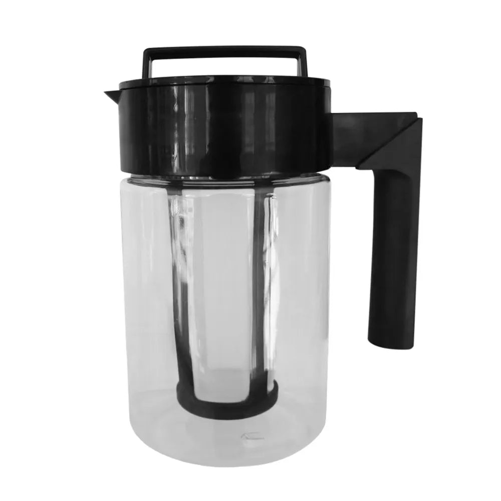 900ML Cold Brew Iced Coffee Maker Airtight Seal Silicone Handle Coffee Kettle Non-slip Household Silicone Handle Coffee Kettle