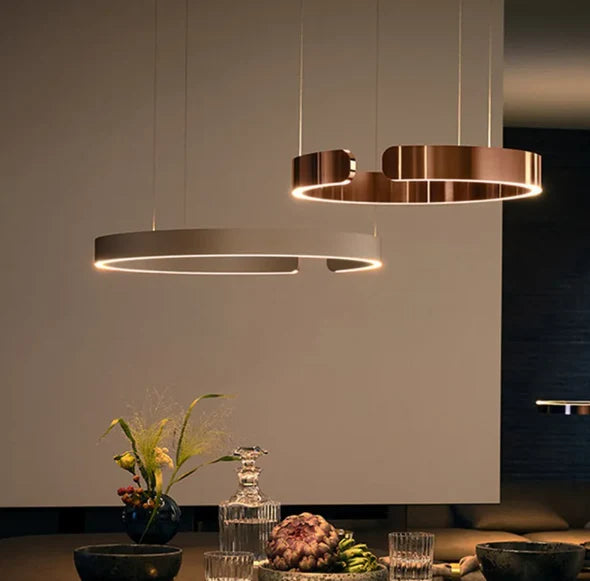 Chandelier Ring LED Modern Minimalist Dining Room Living Room Center Dining Table Lighting Ceiling Pendant Lighting Home Decor