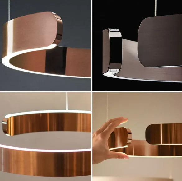 Chandelier Ring LED Modern Minimalist Dining Room Living Room Center Dining Table Lighting Ceiling Pendant Lighting Home Decor