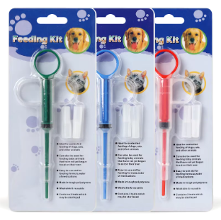 SHAY_ONLINE ™  Pet Cat Syringe Dog Medicine Feeder