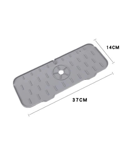 Pack of 15 Kitchen Sink Sponge Drain Rack Silicone Kitchen Sink Mat – Foldable Splash Catcher Mat for Kitchen Countertop Protection