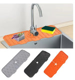 Pack of 15 Kitchen Sink Sponge Drain Rack Silicone Kitchen Sink Mat – Foldable Splash Catcher Mat for Kitchen Countertop Protection