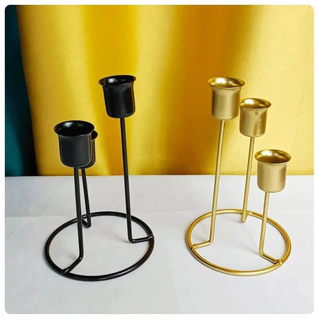 Pack of 60 Vintage Candle Holders, Household Decorations Dining Table Candlestick Nordic Romantic Candlelight Dinner Props.