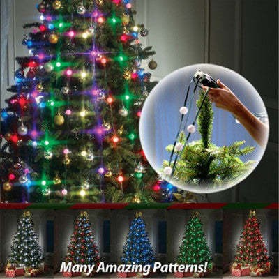 SHAY_ONLINE ™ Shower Tree Light Show Of Christmas Tree