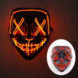 Mask led halloween party cool luminous