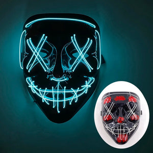 Mask led halloween party cool luminous