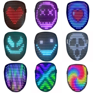 Mask led halloween party cool luminous