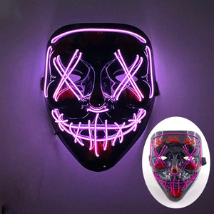 Mask led halloween party cool luminous